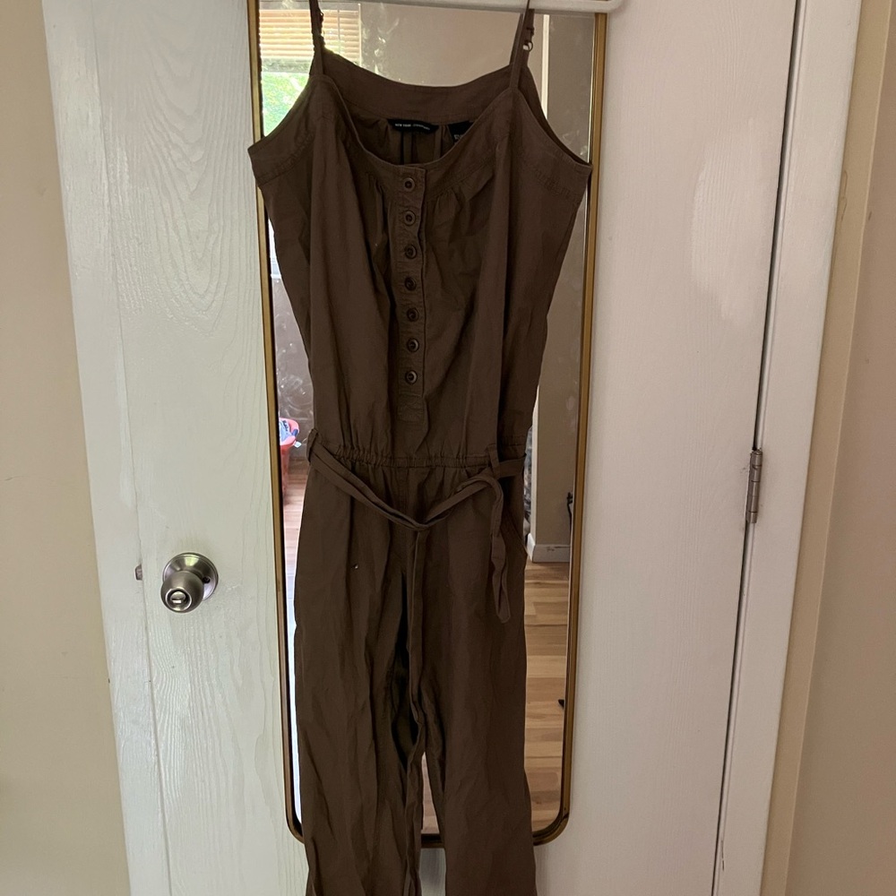 Button-Front Jumpsuit